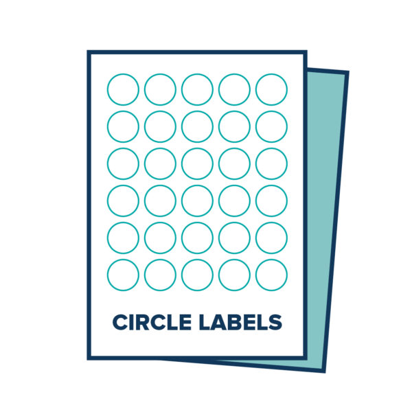 Circle Diecut Label Sheets