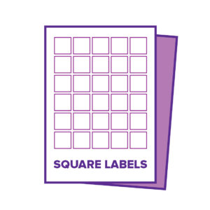 Square Diecut Label Sheets