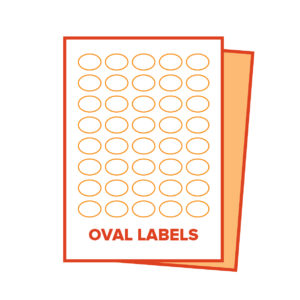 Oval Diecut Label Sheets